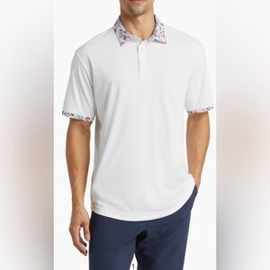 Swannies McCoy Floral Men’s Golf Polo 2XL White #10211885 Performance Polo
